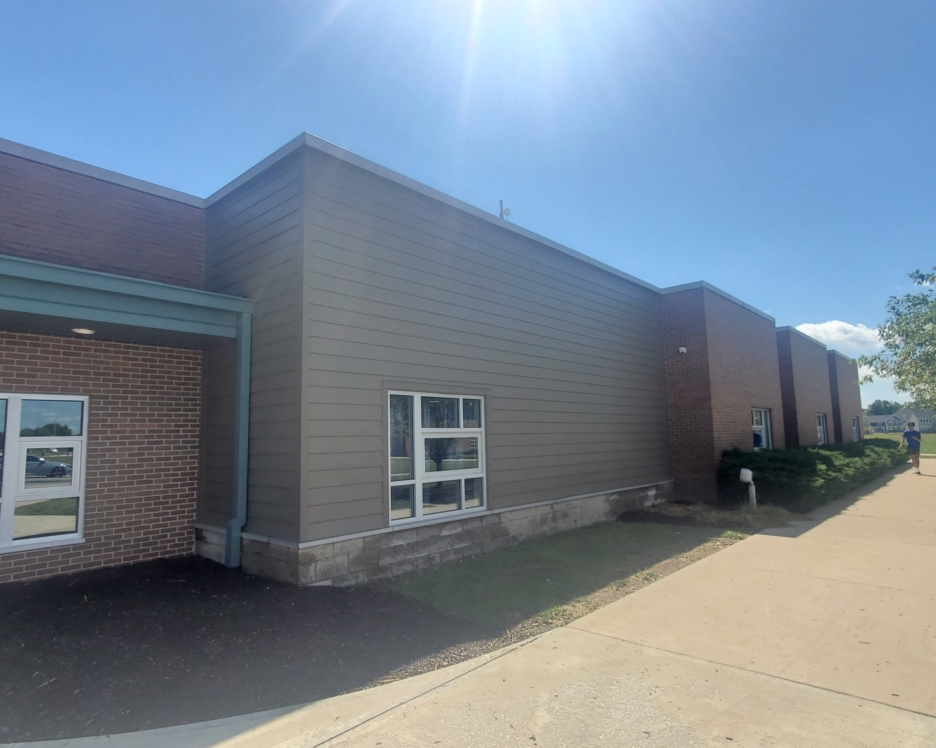 School in Carmel IN after a siding replacement
