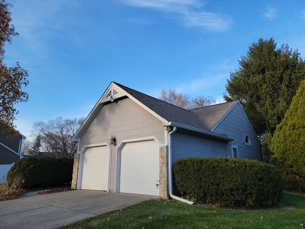Side view of an Indianapolis home before a complete exterior transformation
