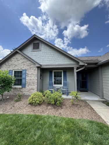 Front view of the Wise home after a siding in Fishers, IN